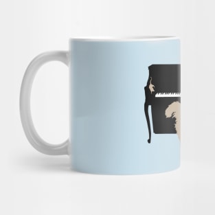 Cat and Mouse on Piano Mug
